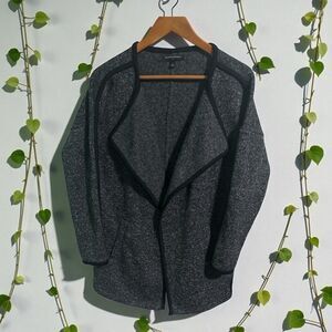 Banana Republic Cardigan Women’s Small Gray Open Front Longline Sweater Jacket